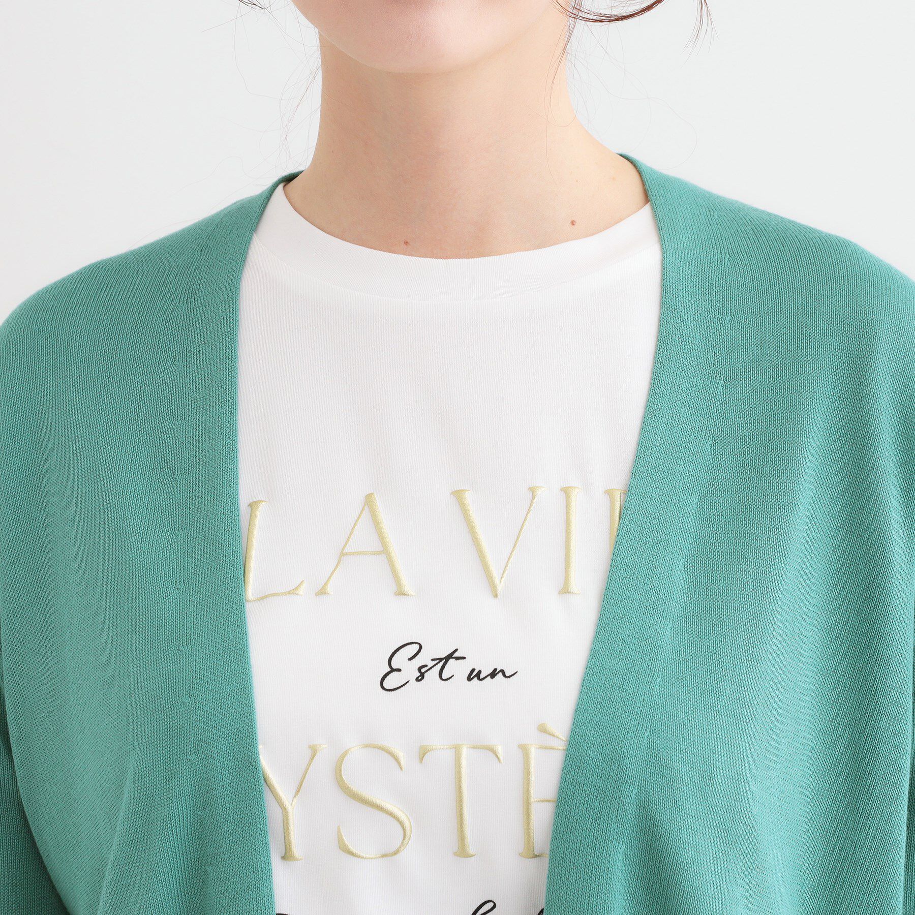 SHOO･LA･RUE「【洗える/UV】明日も着たくなる ニットカーディガン」|カーディガン|