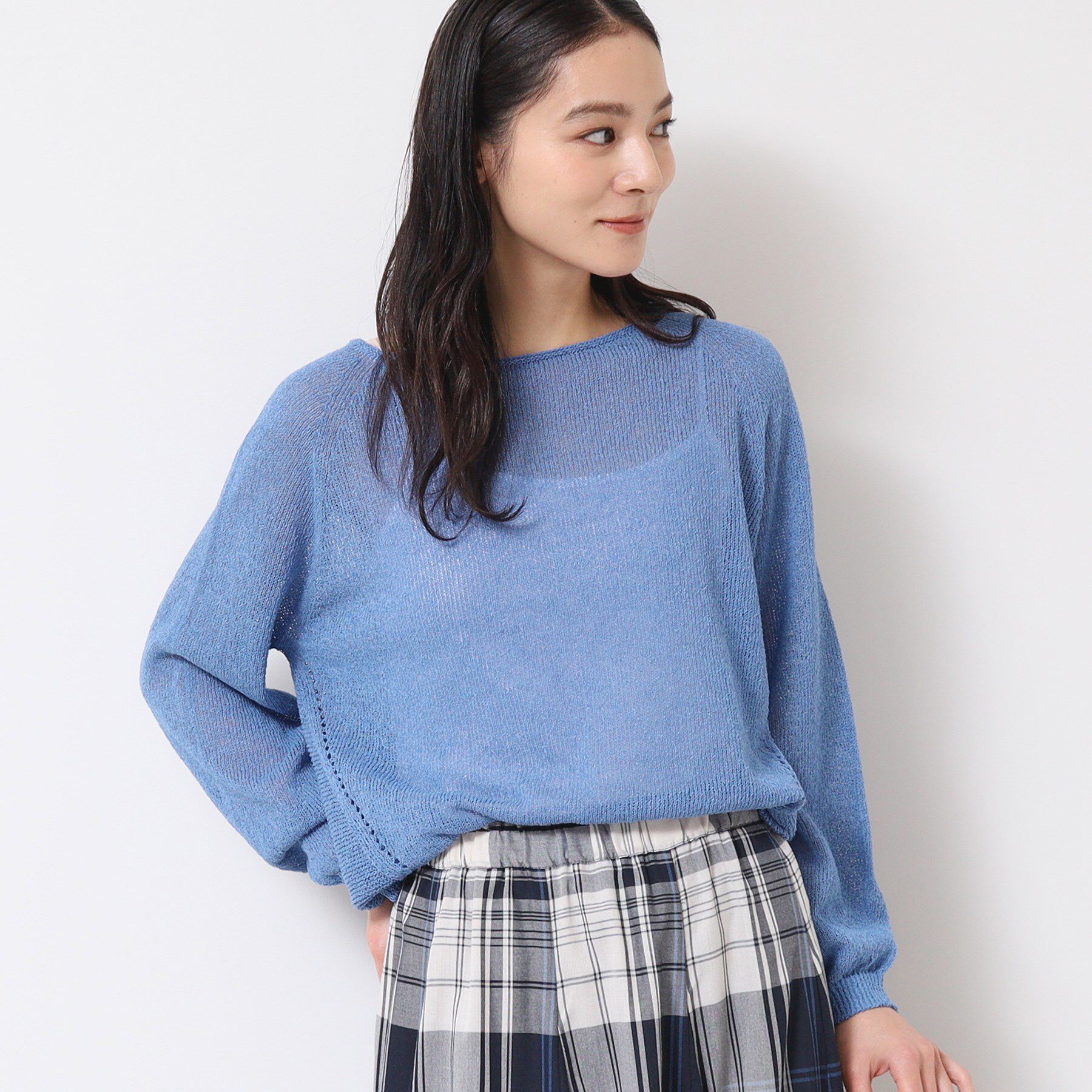 Dessin「【日本製・洗える】ホールガーメントシアーニット」|ニット・セーター|