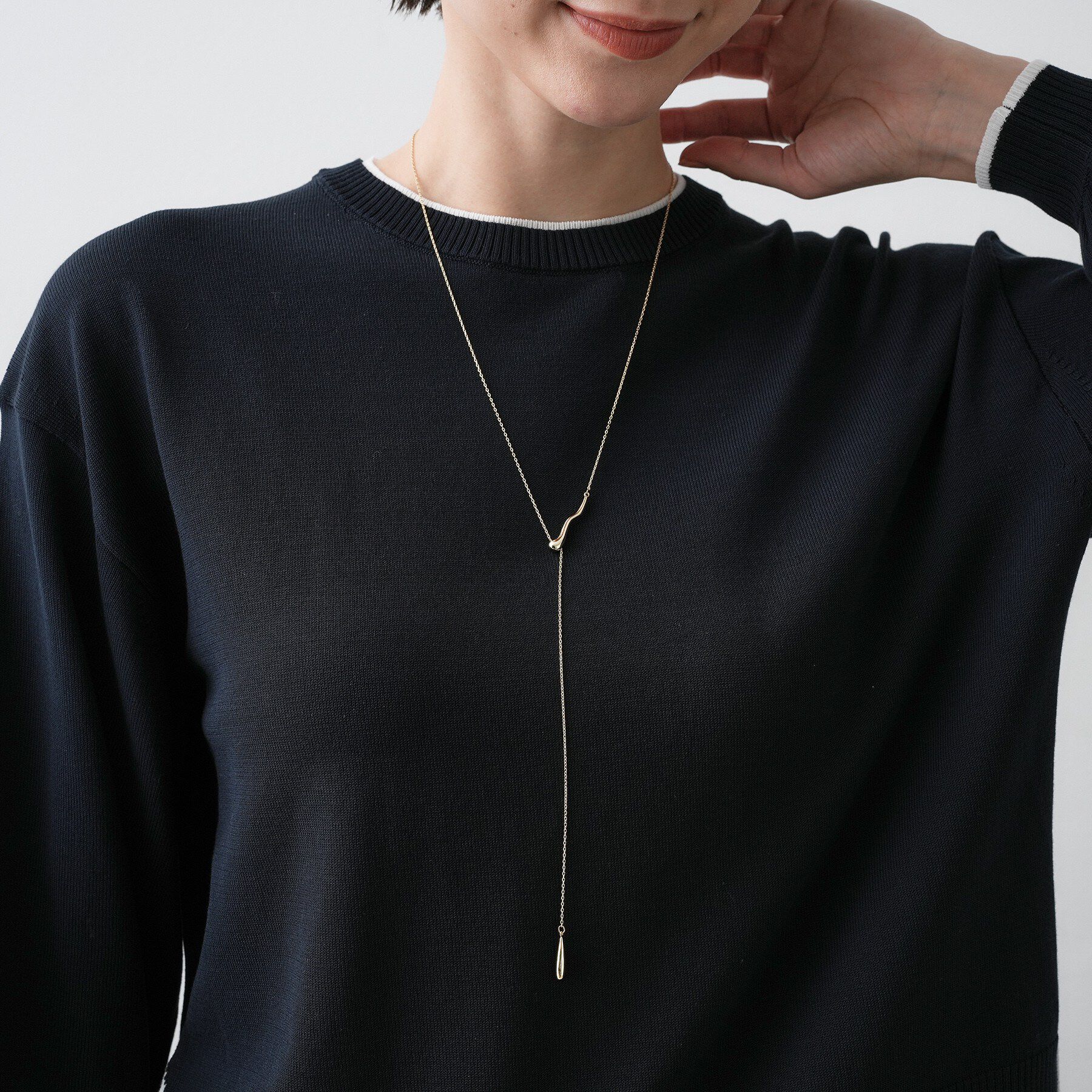 Dessin「ミニマルYラインネックレス」|ネックレス|