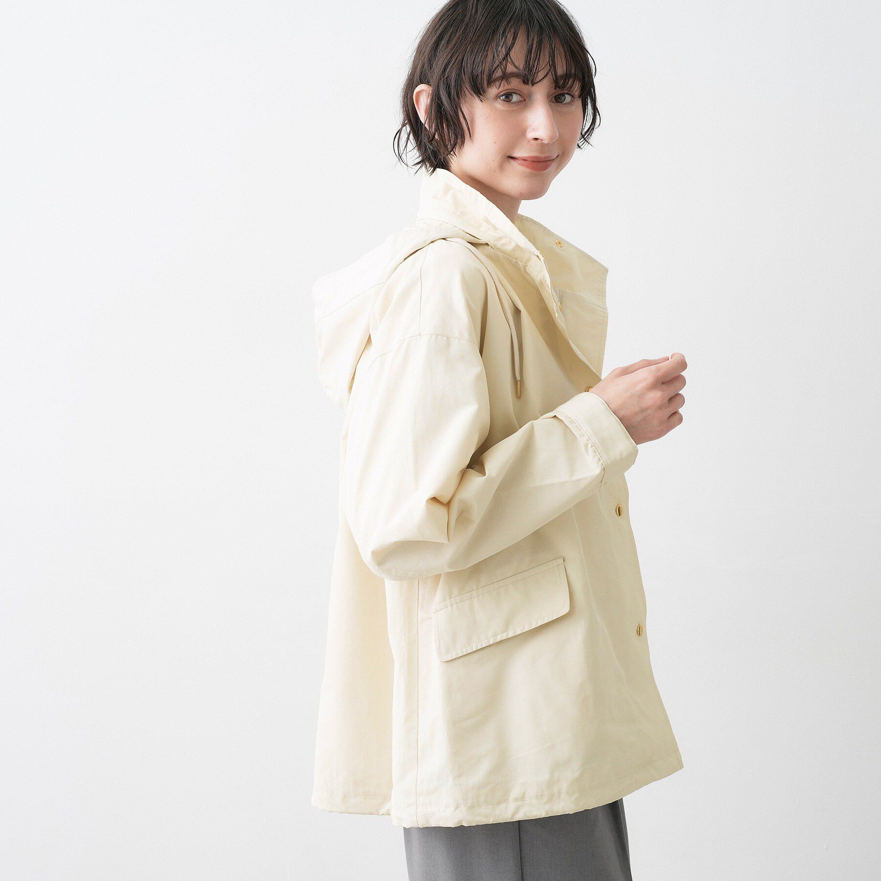 Dessin「【撥水/2WAY】フーディーブルゾン」|ブルゾン・スタジャン|