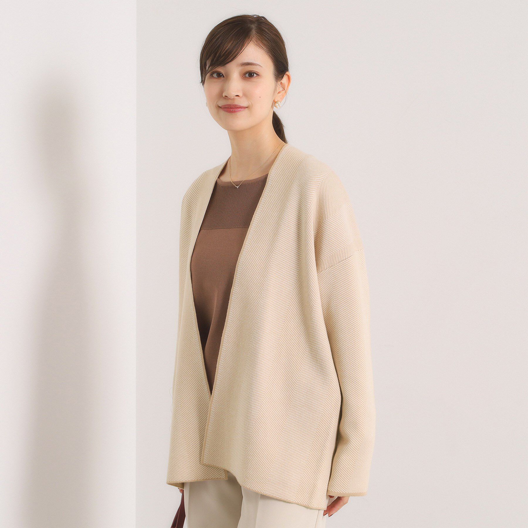 ITS&rsquo;DEMO「【手洗い可】Wジャカードコーディガン」|カーディガン|