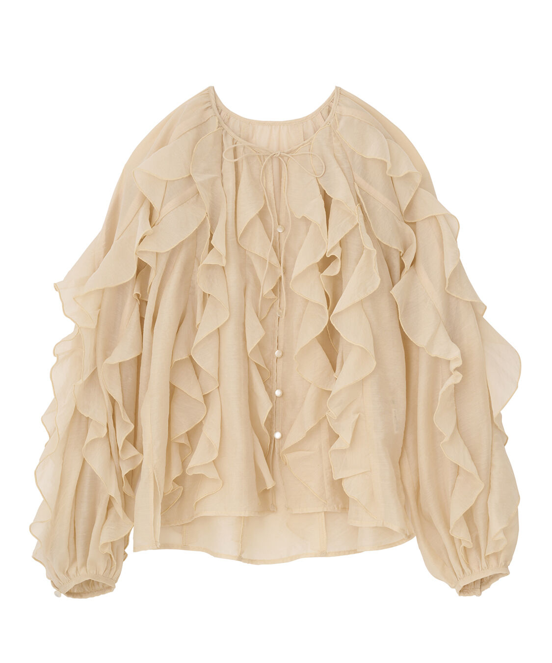 COCO DEAL「メニーフリルブラウス」|シャツ・ブラウス|