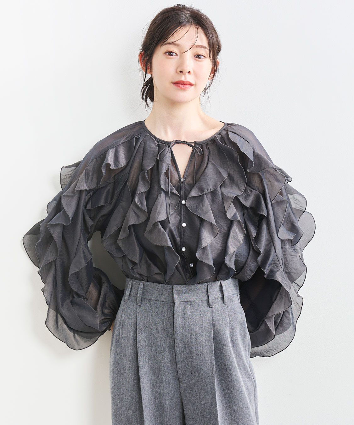 COCO DEAL「メニーフリルブラウス」|シャツ・ブラウス|