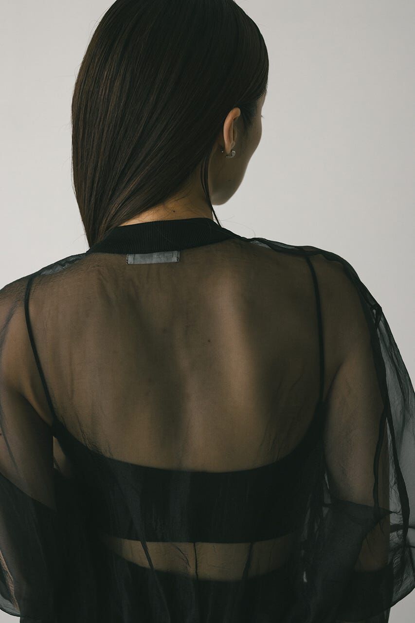 STYLEMIXER「シアーコンビネーションカーディガン」|カーディガン|