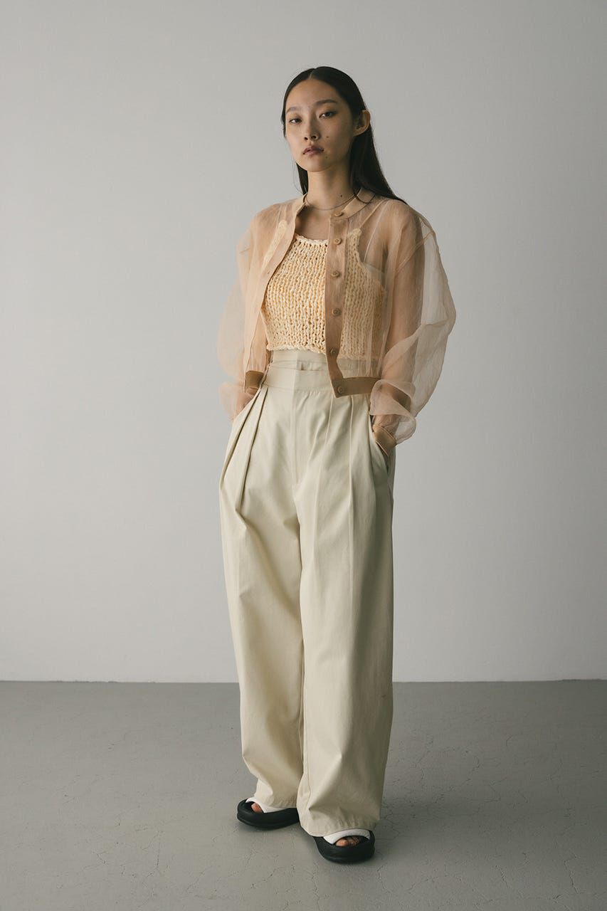 STYLEMIXER「シアーコンビネーションカーディガン」|カーディガン|L/ORG1