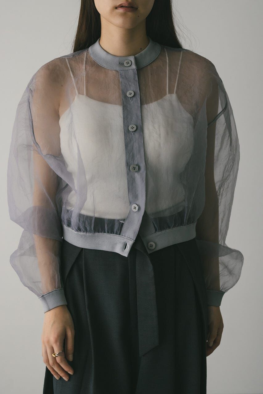 STYLEMIXER「シアーコンビネーションカーディガン」|カーディガン|