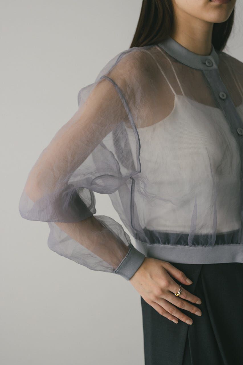 STYLEMIXER「シアーコンビネーションカーディガン」|カーディガン|