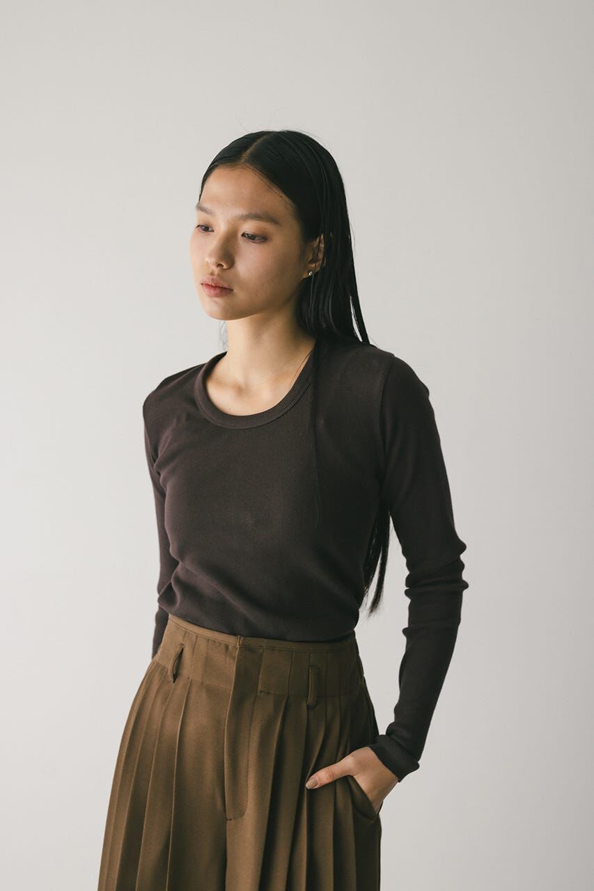 STYLEMIXER「ラウンドネックロンT」|Tシャツ・カットソー|BRN