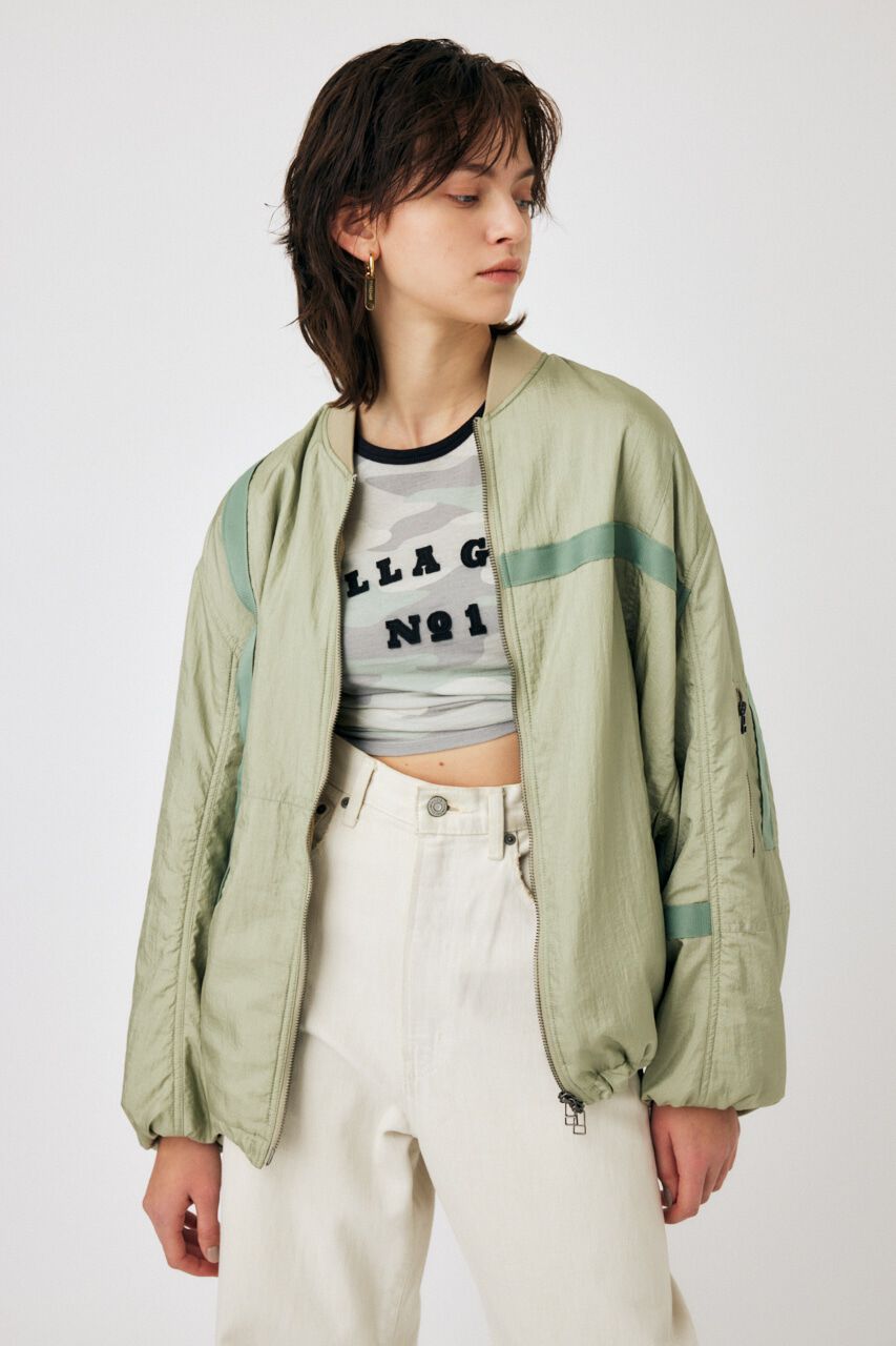 MOUSSY「BOMBER LIGHT ジャケット」|ブルゾン・スタジャン|