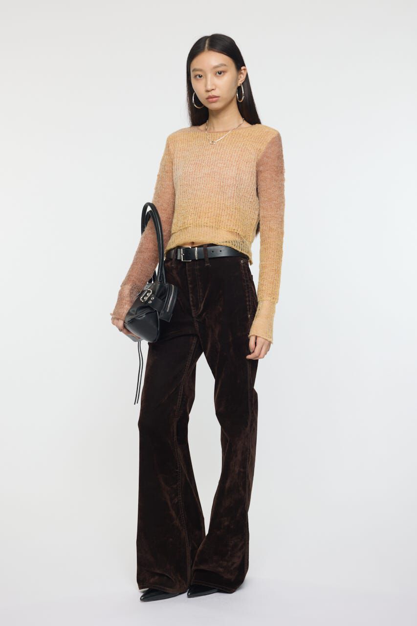 MOUSSY「GRADATION CROPPED KNIT トップス」|ニット・セーター|
