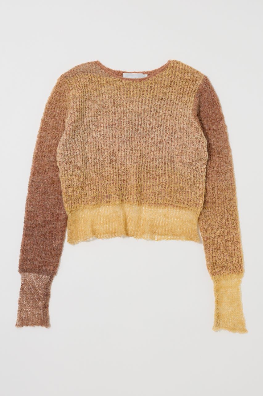 MOUSSY「GRADATION CROPPED KNIT トップス」|ニット・セーター|