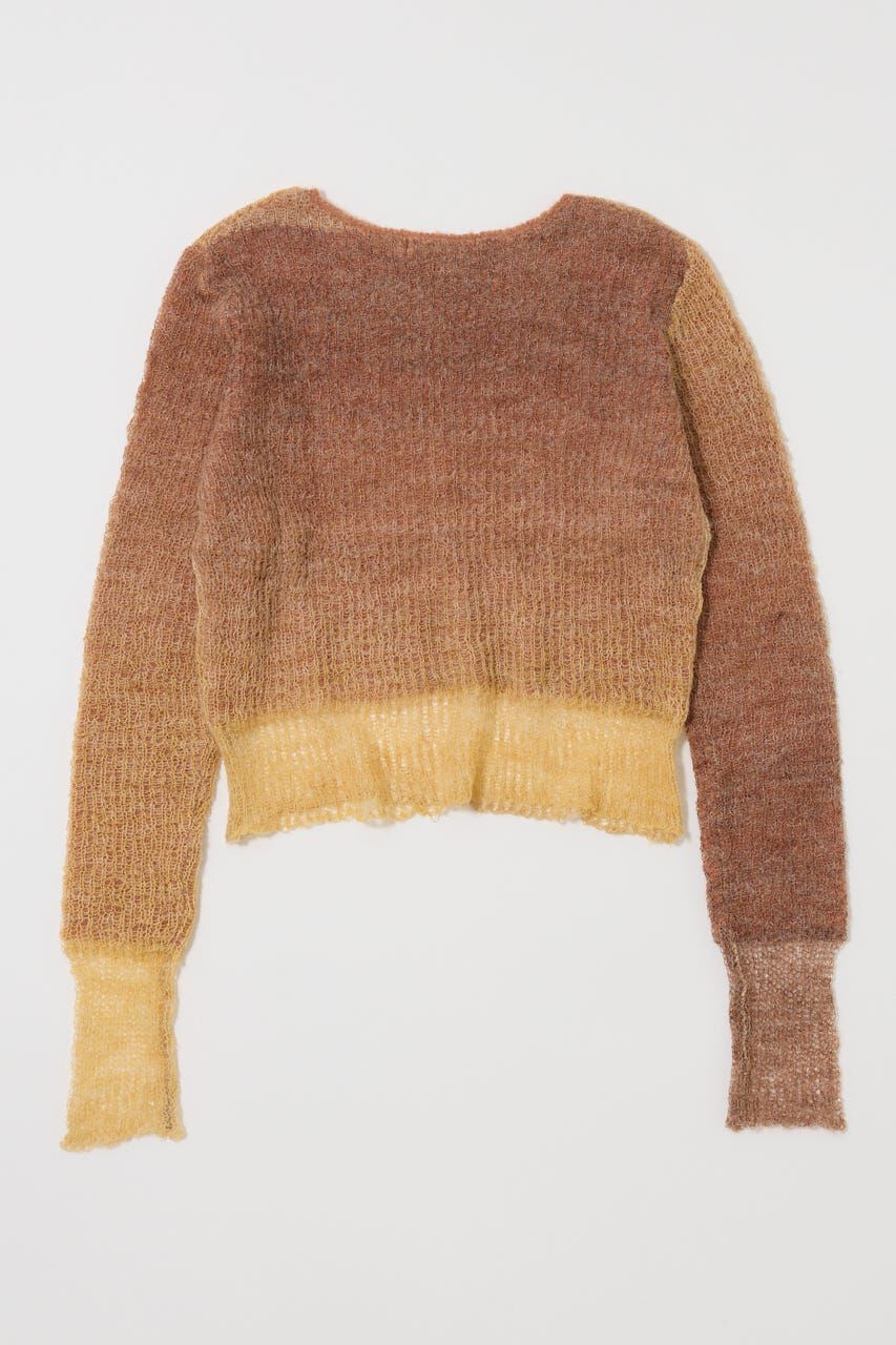 MOUSSY「GRADATION CROPPED KNIT トップス」|ニット・セーター|