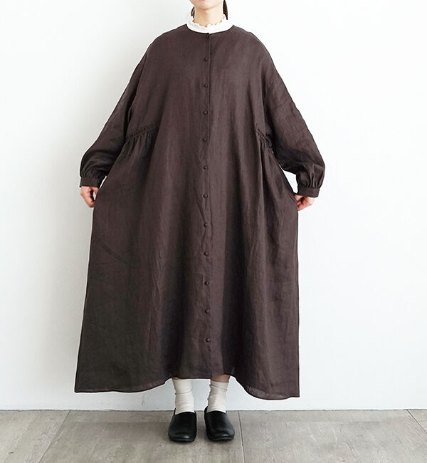 オオカミとフクロウ「オオカミとこもれびのホワイトリリー&ldquo;ワンピース&rdquo;」|ワンピース|ダークブラウン