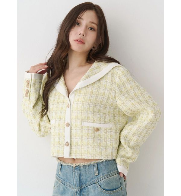 CALNAMUR「セーラーツイードジャケット」|その他|