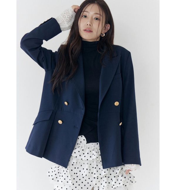 CALNAMUR「ダブルブレストペプラムジャケット」|その他|
