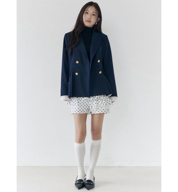 CALNAMUR「ダブルブレストペプラムジャケット」|その他|