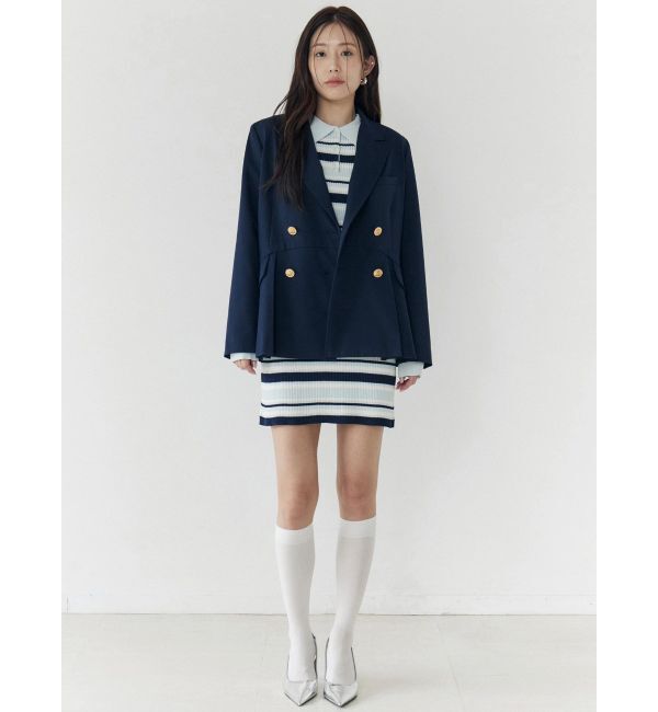 CALNAMUR「ダブルブレストペプラムジャケット」|その他|