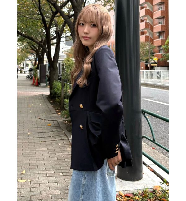 CALNAMUR「ダブルブレストペプラムジャケット」|その他|