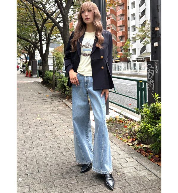 CALNAMUR「ダブルブレストペプラムジャケット」|その他|