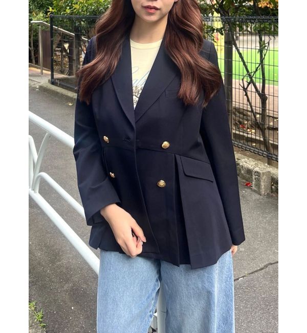 CALNAMUR「ダブルブレストペプラムジャケット」|その他|