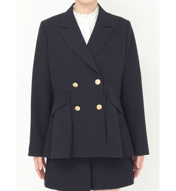 CALNAMUR「ダブルブレストペプラムジャケット」|その他|