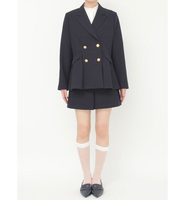 CALNAMUR「ダブルブレストペプラムジャケット」|その他|