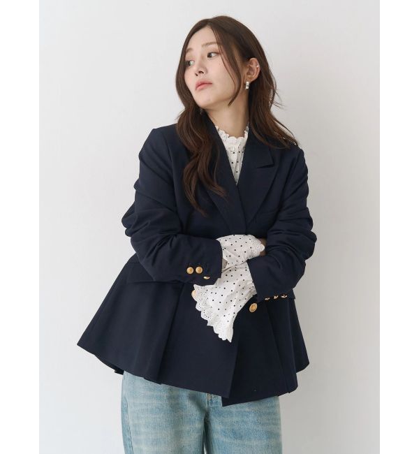 CALNAMUR「ダブルブレストペプラムジャケット」|その他|