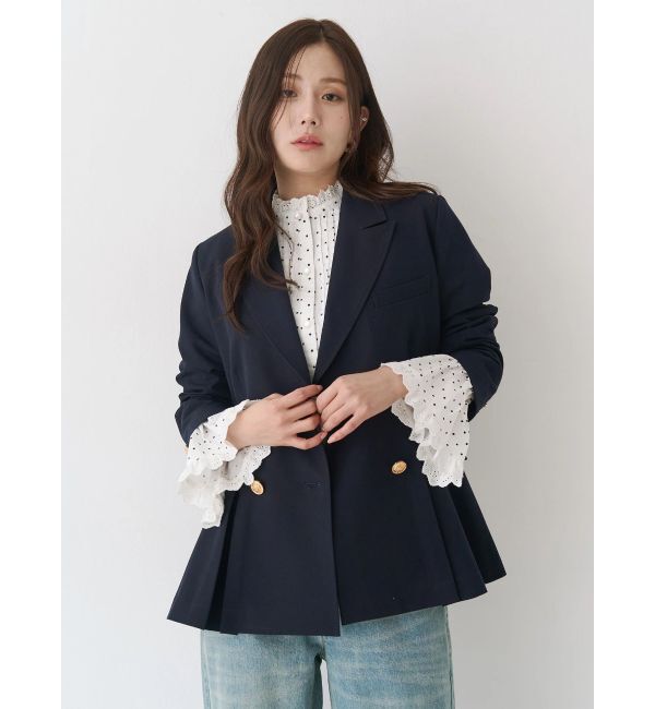 CALNAMUR「ダブルブレストペプラムジャケット」|その他|