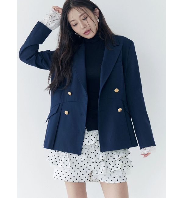 CALNAMUR「ダブルブレストペプラムジャケット」|その他|