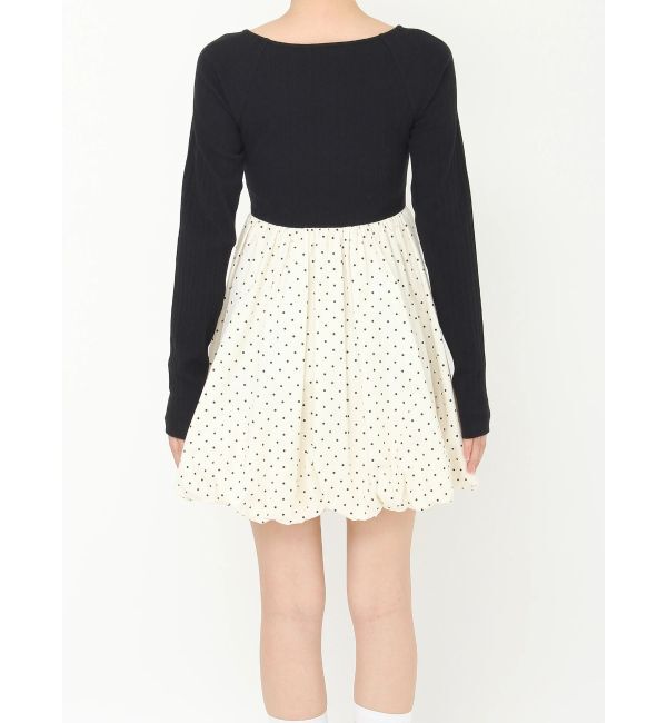 CALNAMUR「ドッキングバルーンミニワンピース」|ワンピース|