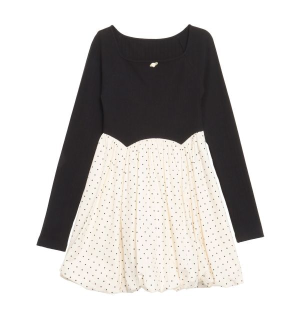 CALNAMUR「ドッキングバルーンミニワンピース」|ワンピース|