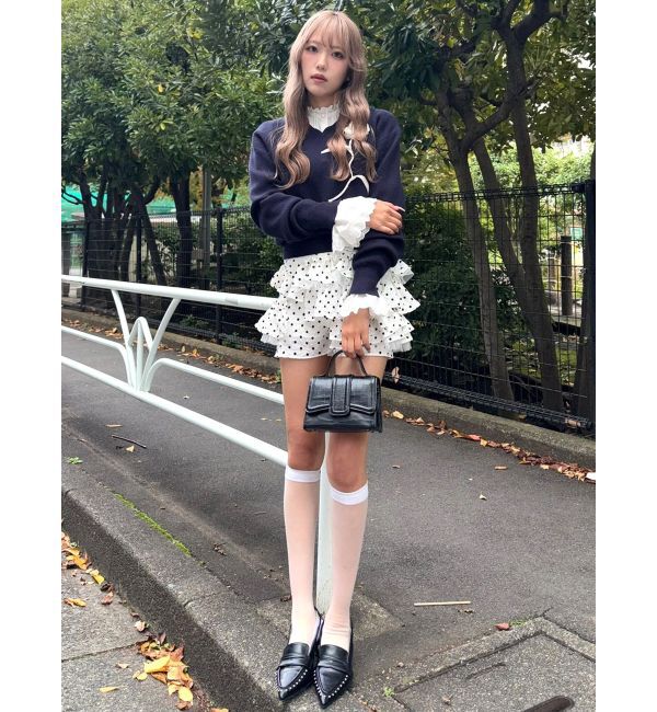 CALNAMUR「コットンフリルレースブラウス」|シャツ・ブラウス|