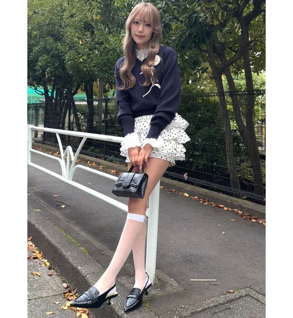 CALNAMUR「コットンフリルレースブラウス」|シャツ・ブラウス|