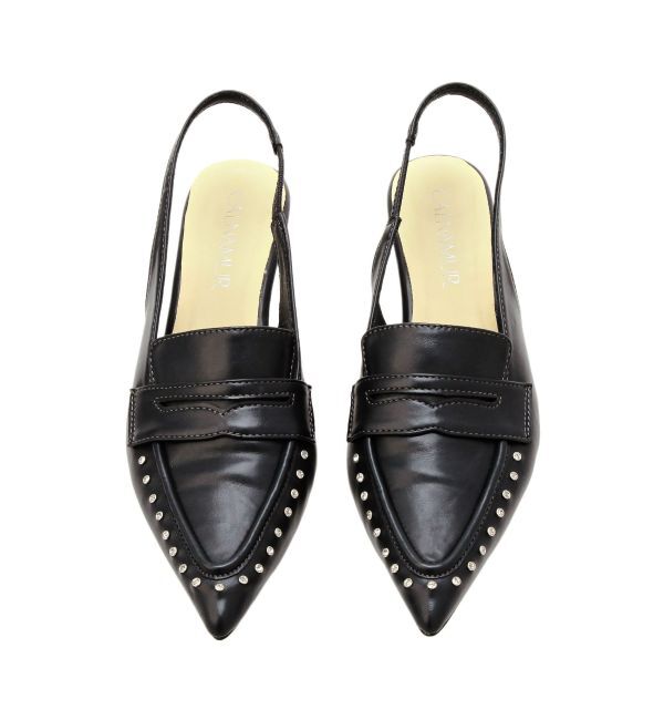 CALNAMUR「バイカラーローファーミュール」|その他|