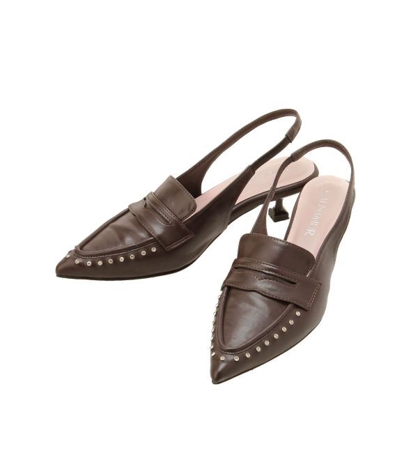 CALNAMUR「バイカラーローファーミュール」|その他|