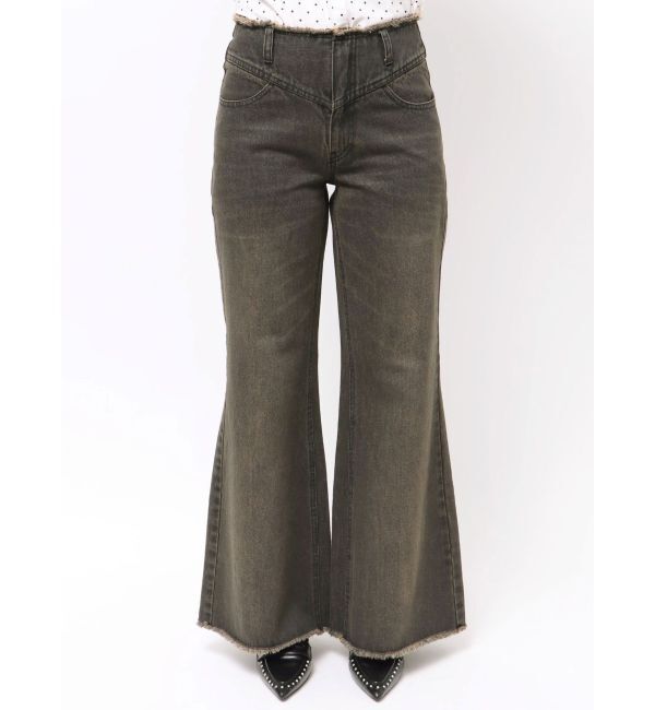 CALNAMUR「ローライズフレアデニムパンツ」|その他|