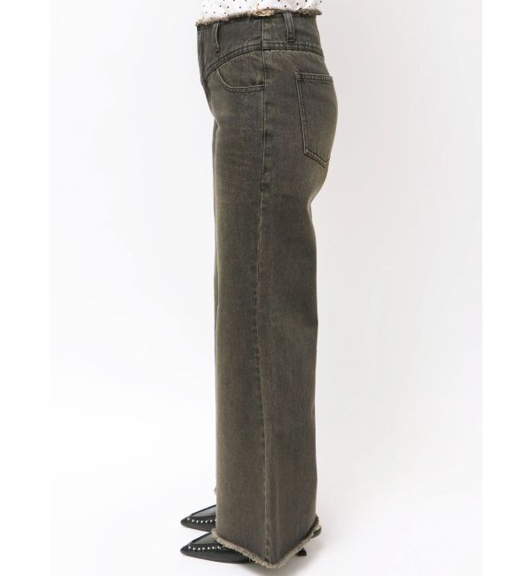 CALNAMUR「ローライズフレアデニムパンツ」|その他|