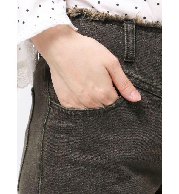 CALNAMUR「ローライズフレアデニムパンツ」|その他|