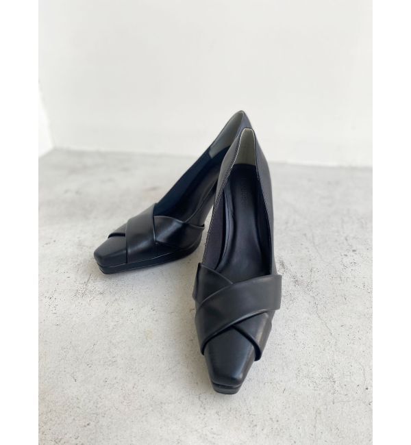 RESEXXY「クロスデザインパンプス」|パンプス|ブラック