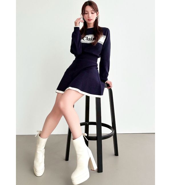 RESEXXY「バイカラージャガードニットセットアップ」|ニット・セーター|