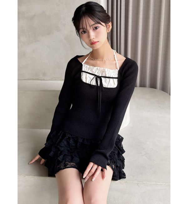 RESEXXY「バストデザインニットトップス」|ニット・セーター|