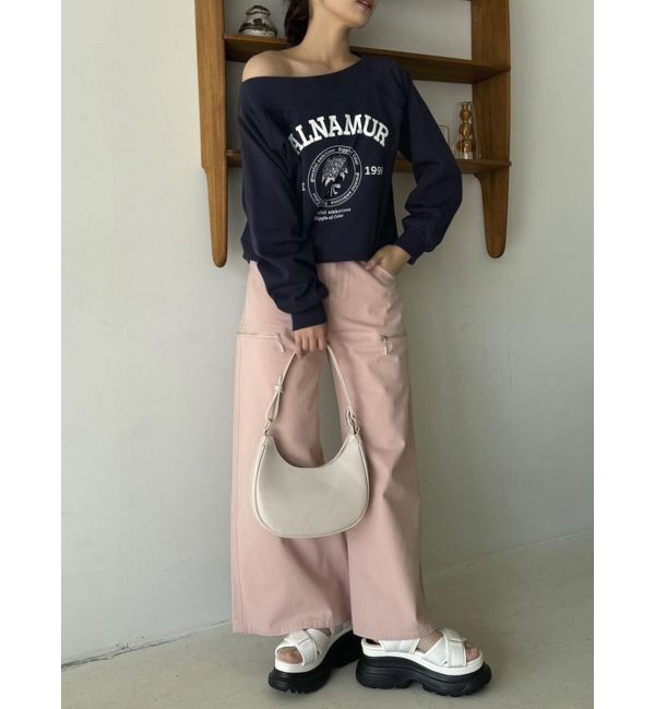 dazzlin「【CALNAMURコラボ】カルミアプリント オフショルダー プルオーバー」|スウェット・ジャージ|