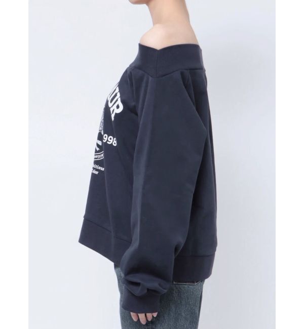 dazzlin「【CALNAMURコラボ】カルミアプリント オフショルダー プルオーバー」|スウェット・ジャージ|