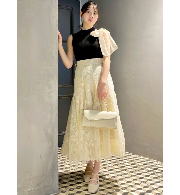 dazzlin「【再生産】スパンコールチュールスカート」|スカート|