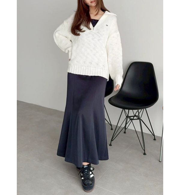 dazzlin「ローゲージジッププルオーバー」|ニット・セーター|