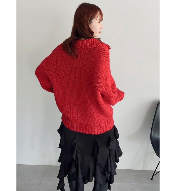 dazzlin「ローゲージジッププルオーバー」|ニット・セーター|