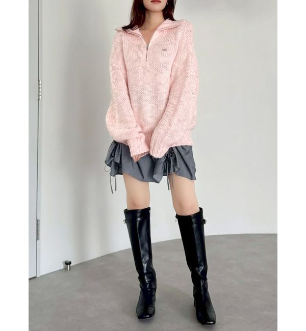 dazzlin「ローゲージジッププルオーバー」|ニット・セーター|