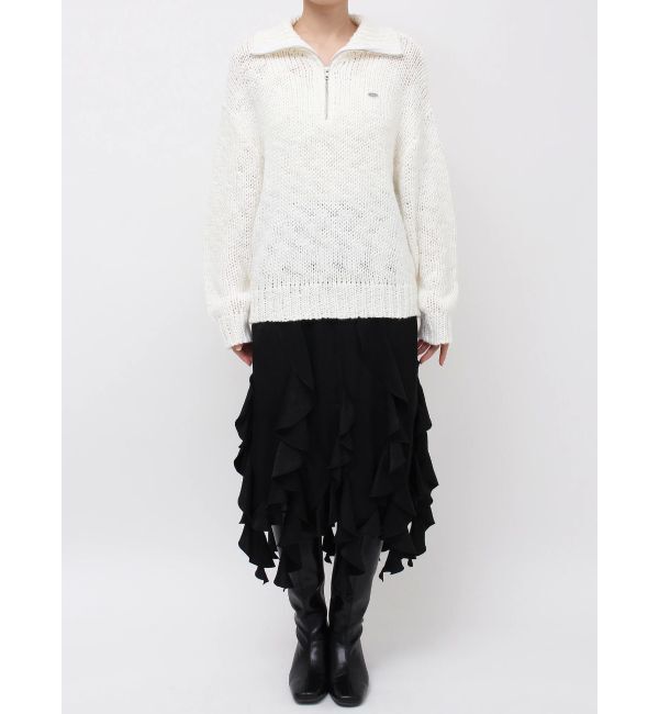dazzlin「ローゲージジッププルオーバー」|ニット・セーター|