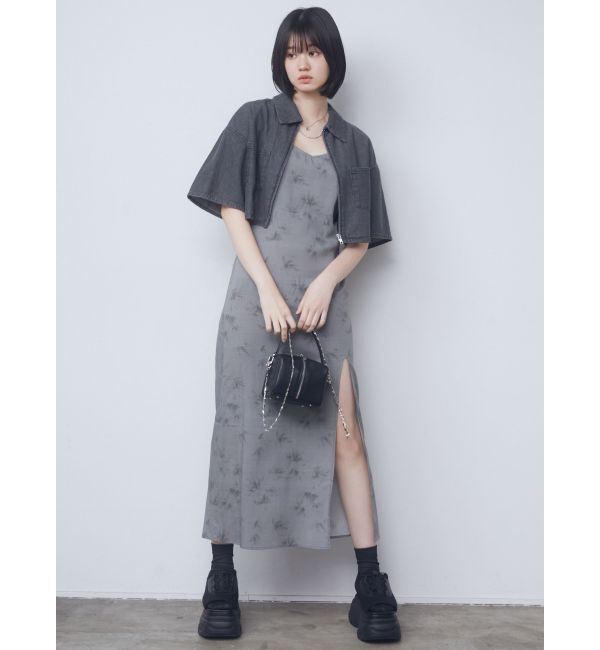 EMODA「ロングスリットキャミソールワンピース」|ワンピース|