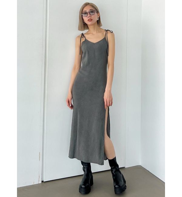 EMODA「ロングスリットキャミソールワンピース」|ワンピース|